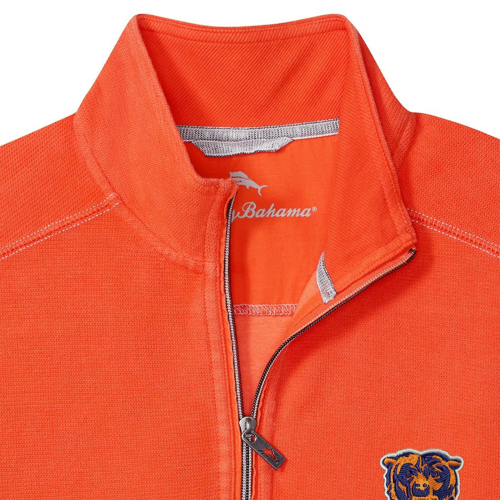 Chicago Bears Sport Tobago Half-Zip Pullover - Orange - Tommy Bahama
