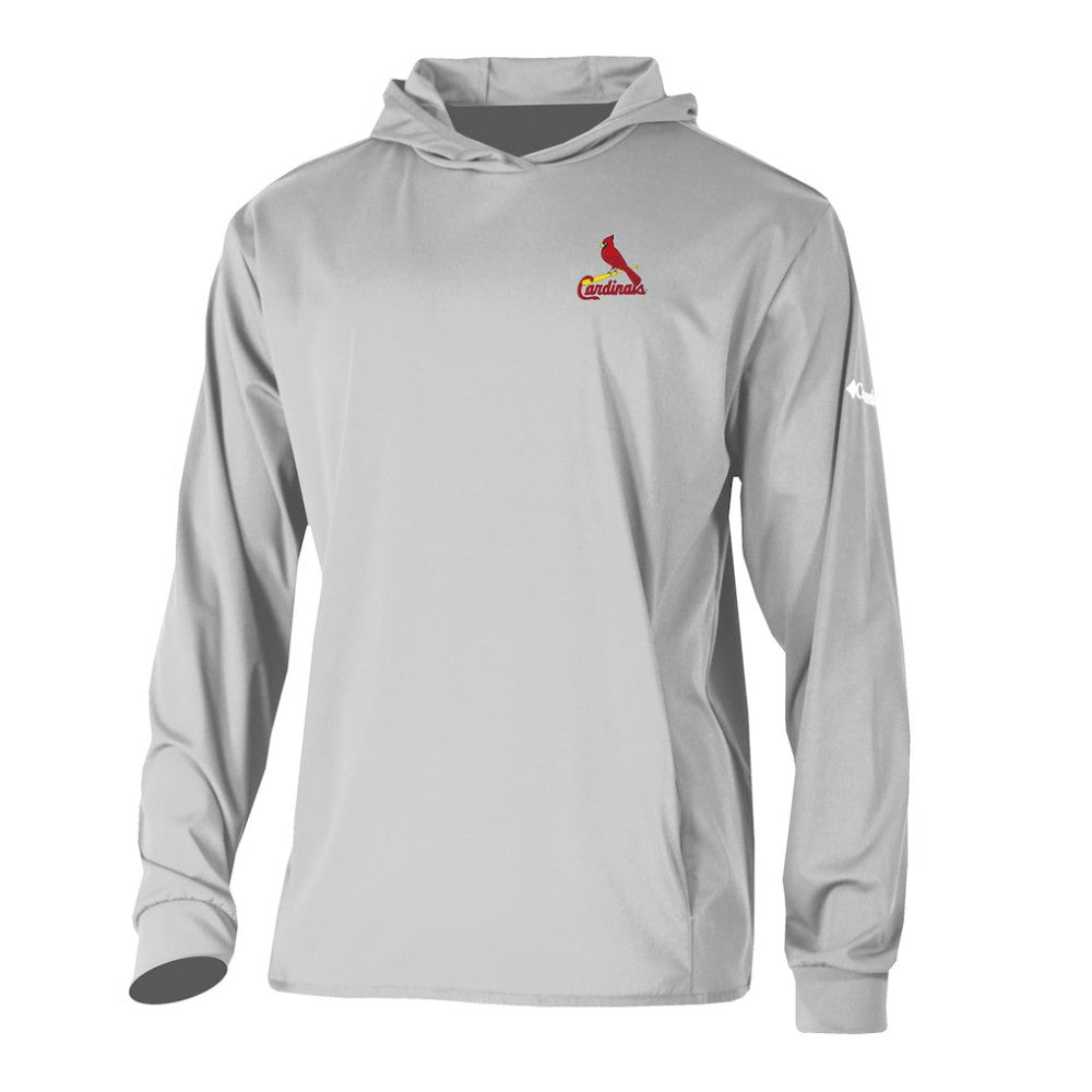 St. Louis Cardinals Columbia Long Drive Pullover Hoodie Outlet