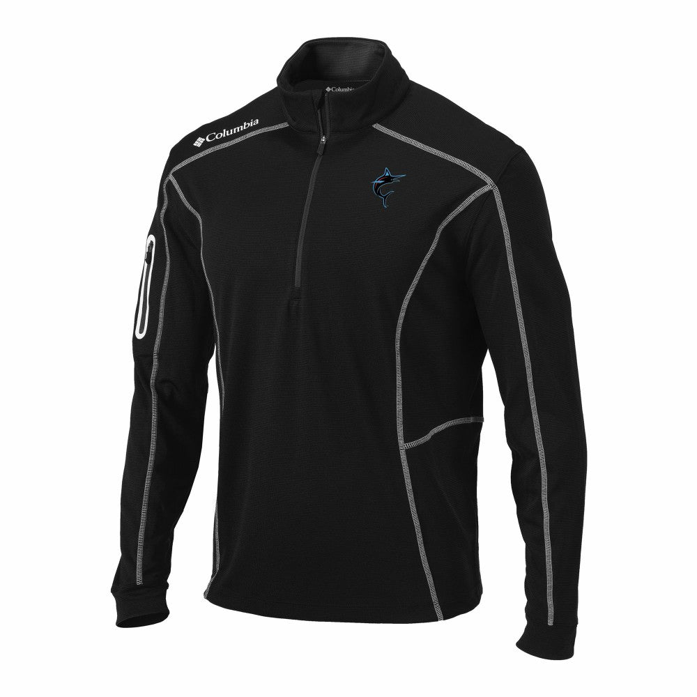 Miami Marlins Columbia Omni-Wick Shotgun Quarter-Zip Pullover Discount