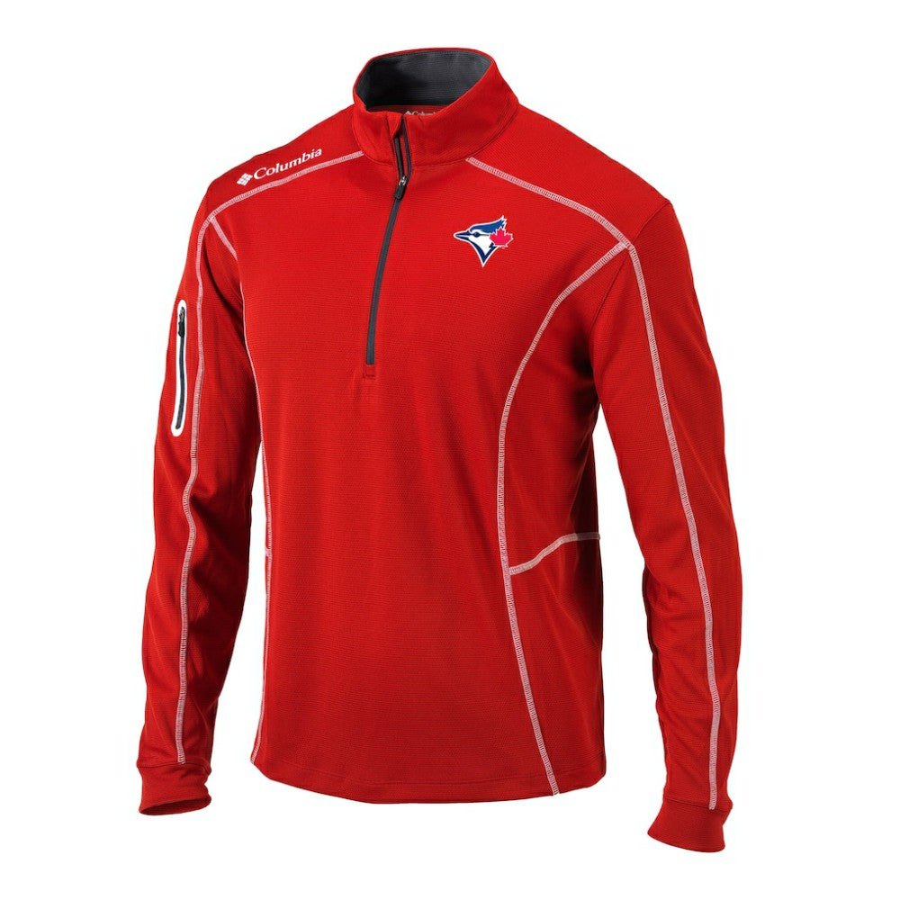 Toronto Blue Jays Columbia Omni-Wick Shotgun Quarter-Zip Pullover Discount
