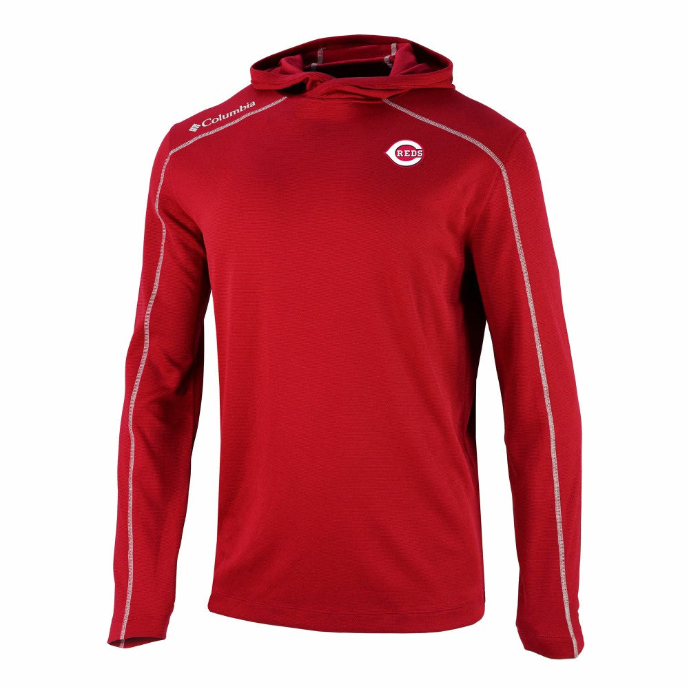 Cincinnati Reds Columbia Omni-Wick Shotgun Pullover Hoodie for sale