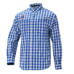 Chicago Cubs Columbia Super Tamiami Omni-Shade Long Sleeve Button-Down Shirt Online