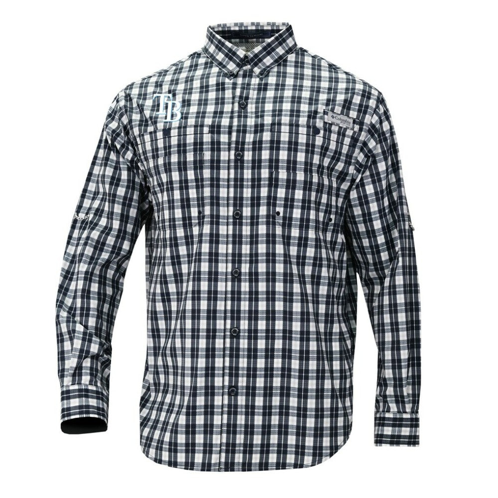 Tampa Bay Rays Columbia Super Tamiami Omni-Shade Long Sleeve Button-Down Shirt Online