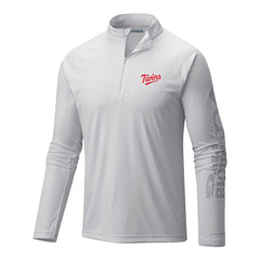 Minnesota Twins Columbia Terminal Tackle Omni-Wick Raglan Quarter-Zip Pullover Discount