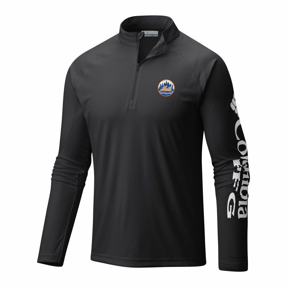 New York Mets Columbia Terminal Tackle Omni-Wick Raglan Quarter-Zip Pullover Near Me