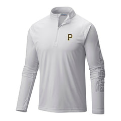 Pittsburgh Pirates Columbia Terminal Tackle Omni-Wick Raglan Quarter-Zip Pullover Discount