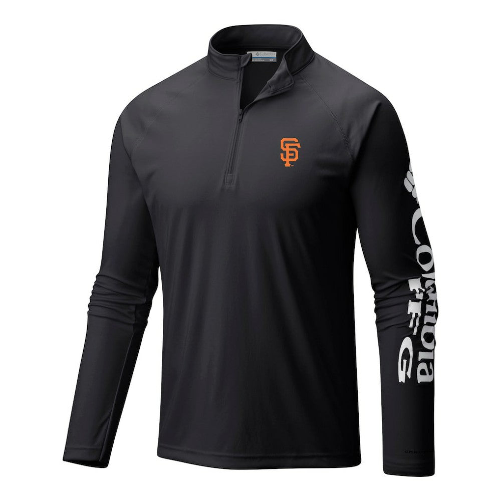 San Francisco Giants Columbia Terminal Tackle Omni-Wick Raglan Quarter-Zip Pullover Discount