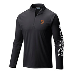 San Francisco Giants Columbia Terminal Tackle Omni-Wick Raglan Quarter-Zip Pullover Discount