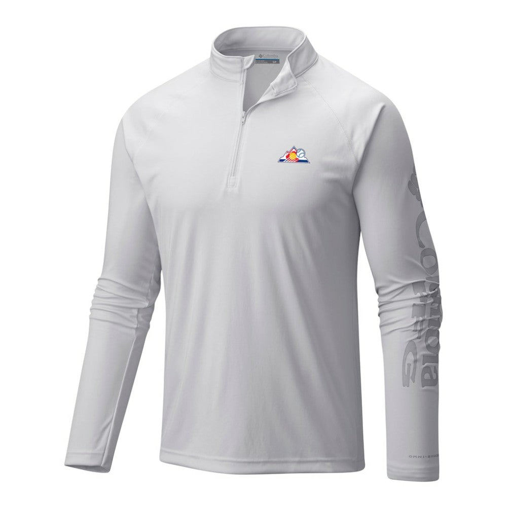 Colorado Rockies Columbia Terminal Tackle Omni-Wick Raglan Quarter-Zip Pullover Sale