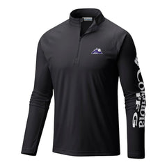 Colorado Rockies Columbia Terminal Tackle Omni-Wick Raglan Quarter-Zip Pullover Outlet