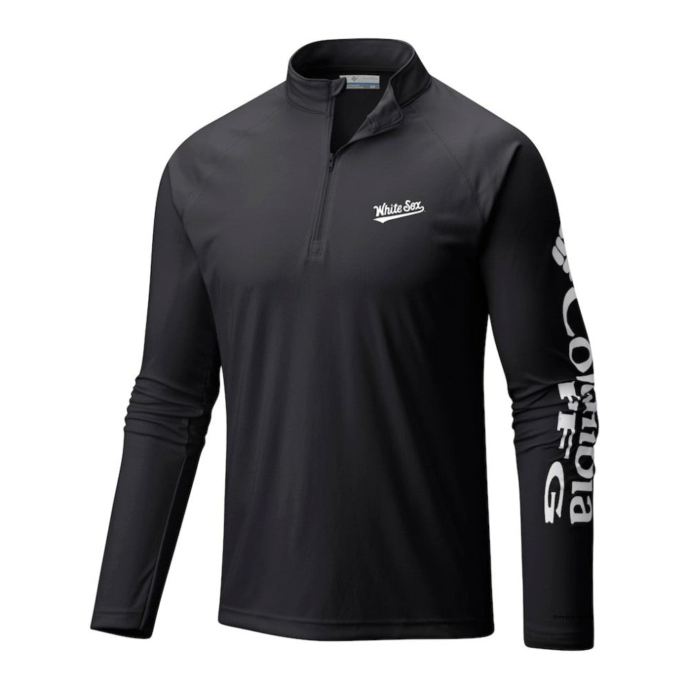 Chicago White Sox Columbia Terminal Tackle Omni-Wick Raglan Quarter-Zip Pullover for sale