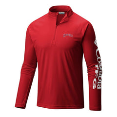 Los Angeles Angels Columbia Terminal Tackle Omni-Wick Raglan Quarter-Zip Pullover Outlet