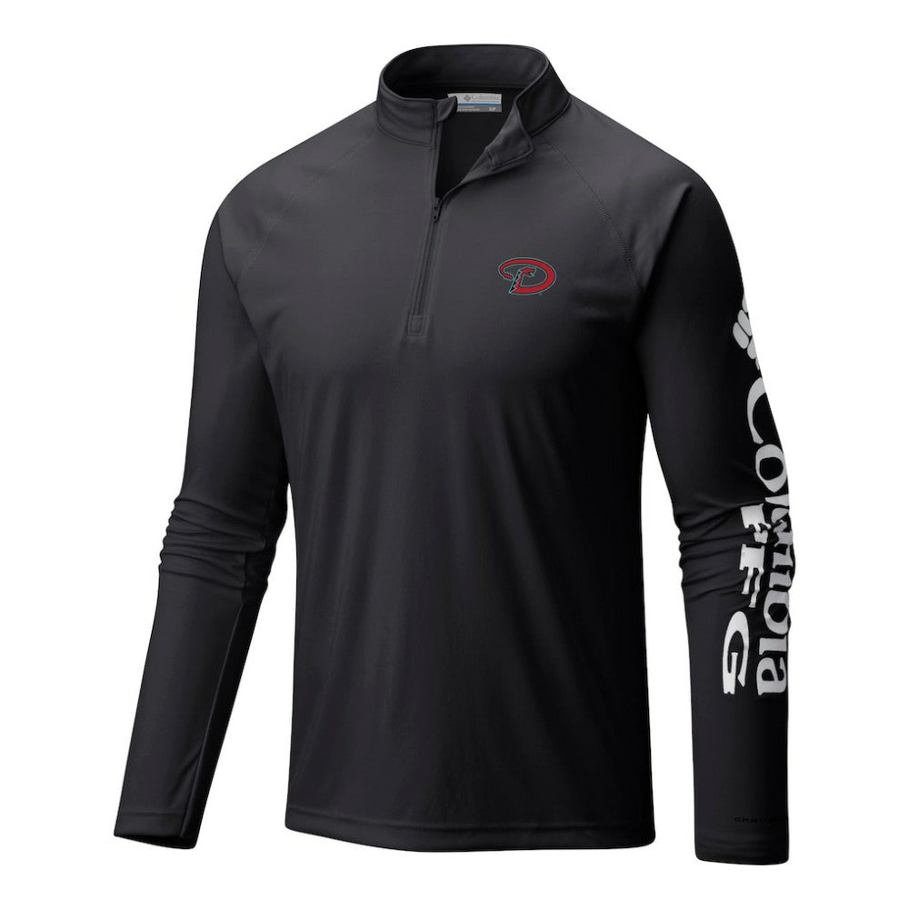Arizona Diamondbacks Columbia Terminal Tackle Omni-Wick Raglan Quarter-Zip Pullover Sale