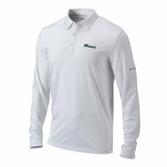 Miami Marlins Columbia Omni-Wick Pin High Long Sleeve Polo Discount