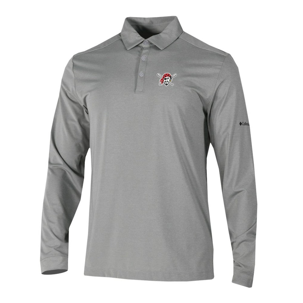 Pittsburgh Pirates Columbia Omni-Wick Pin High Long Sleeve Polo Near Me