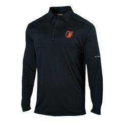 Baltimore Orioles Columbia Omni-Wick Pin High Long Sleeve Polo for sale