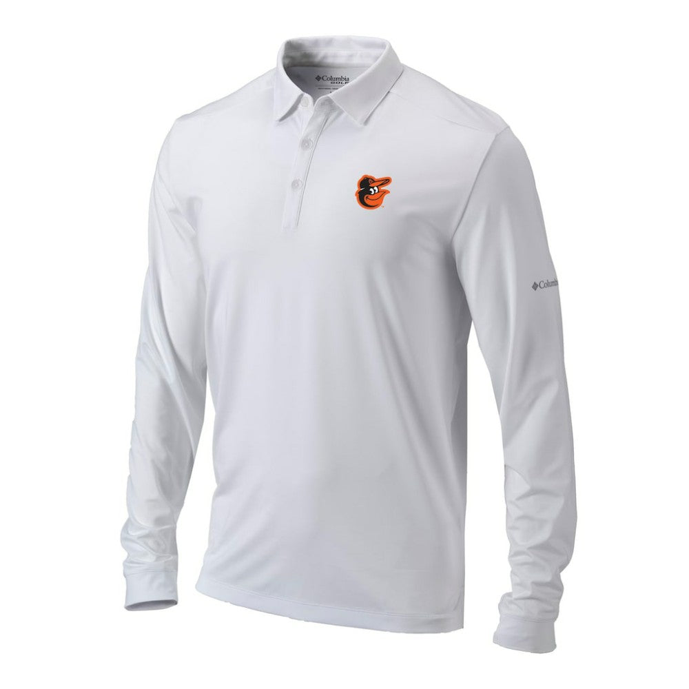 Baltimore Orioles Columbia Omni-Wick Pin High Long Sleeve Polo Discount