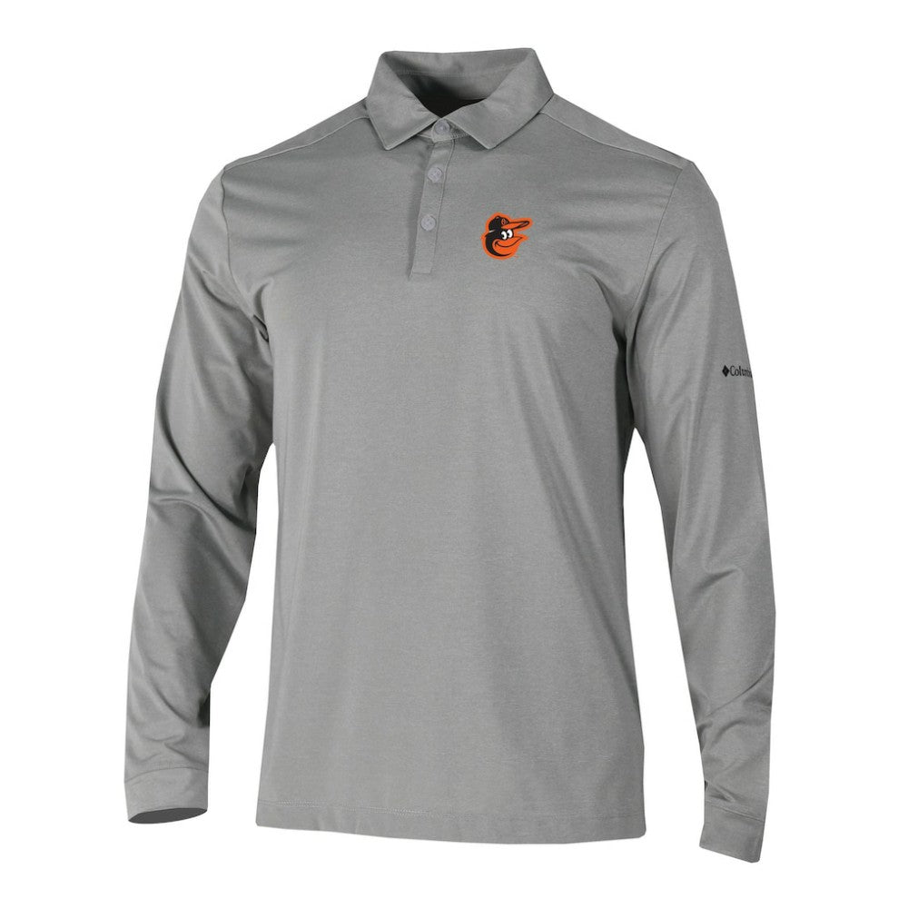 Baltimore Orioles Columbia Omni-Wick Pin High Long Sleeve Polo Online