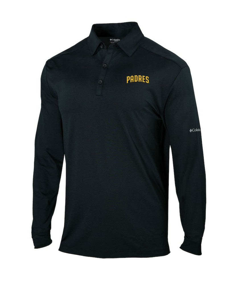 San Diego Padres Columbia Omni-Wick Pin High Long Sleeve Polo Sale