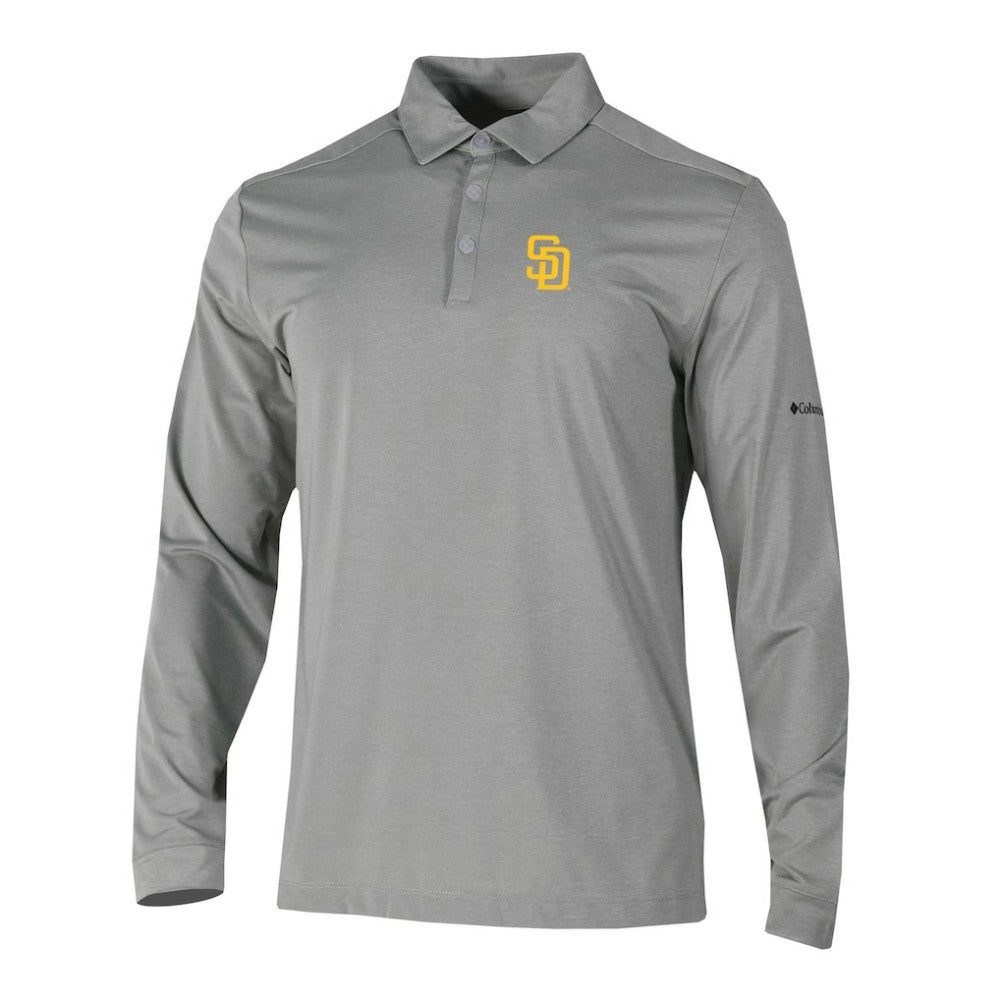 San Diego Padres Columbia Omni-Wick Pin High Long Sleeve Polo Outlet