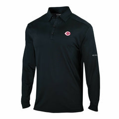 Cincinnati Reds Columbia Omni-Wick Pin High Long Sleeve Polo Online