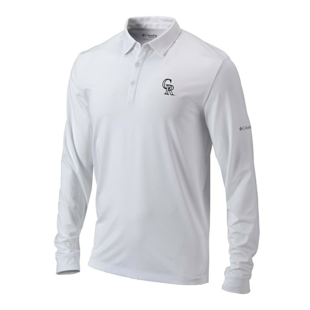 Colorado Rockies Columbia Omni-Wick Pin High Long Sleeve Polo Near Me