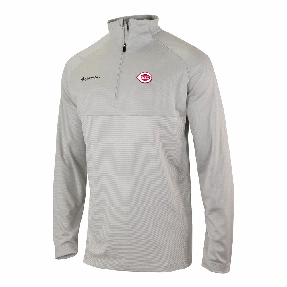 Cincinnati Reds Columbia Omni-Wick Raglan Rockin' It Quarter-Zip Pullover for sale