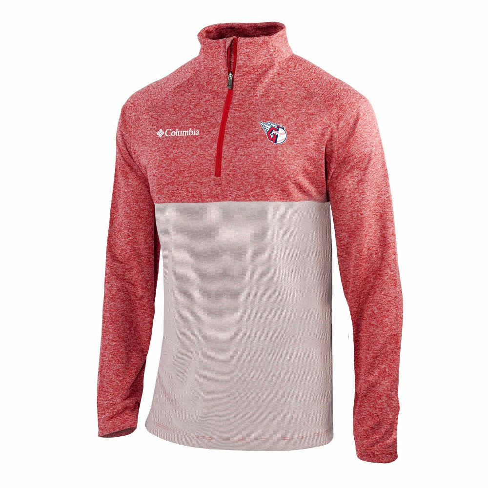 Cleveland Guardians Columbia Omni-Wick Raglan Rockin' It Quarter-Zip Pullover Outlet