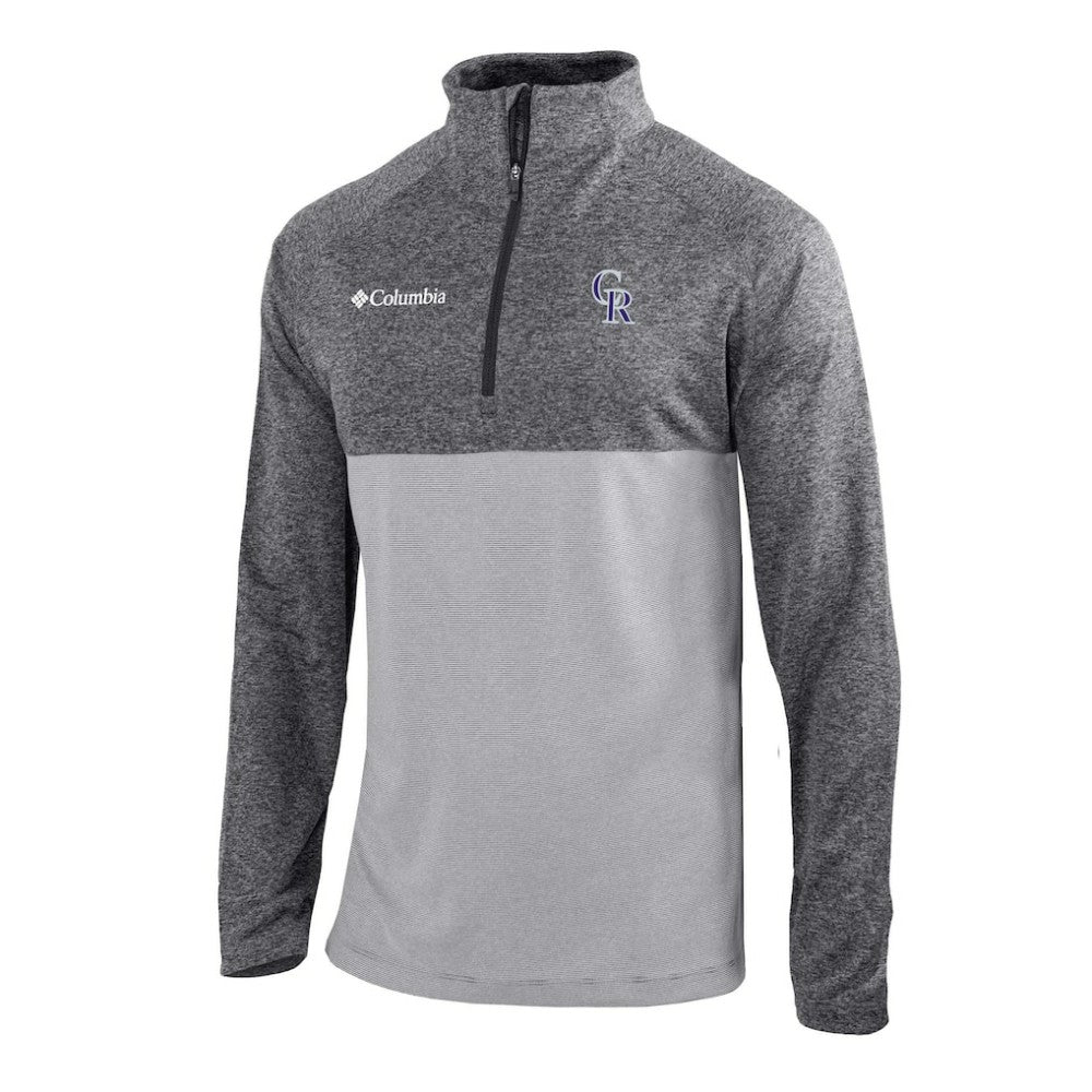 Colorado Rockies Columbia Omni-Wick Raglan Rockin' It Quarter-Zip Pullover Sale