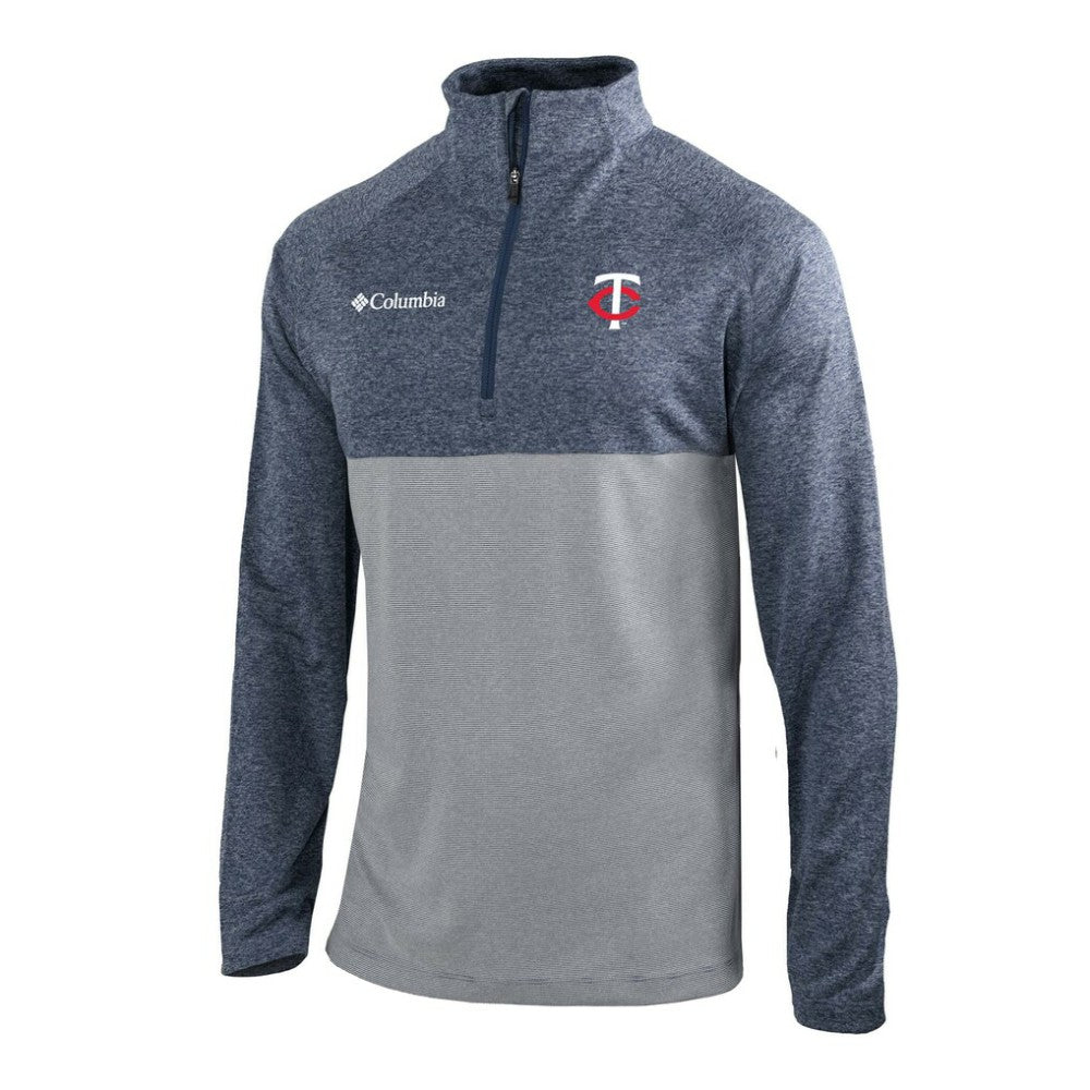 Minnesota Twins Columbia Omni-Wick Raglan Rockin' It Quarter-Zip Pullover Outlet
