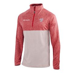 Washington Nationals Columbia Omni-Wick Raglan Rockin' It Quarter-Zip Pullover Discount
