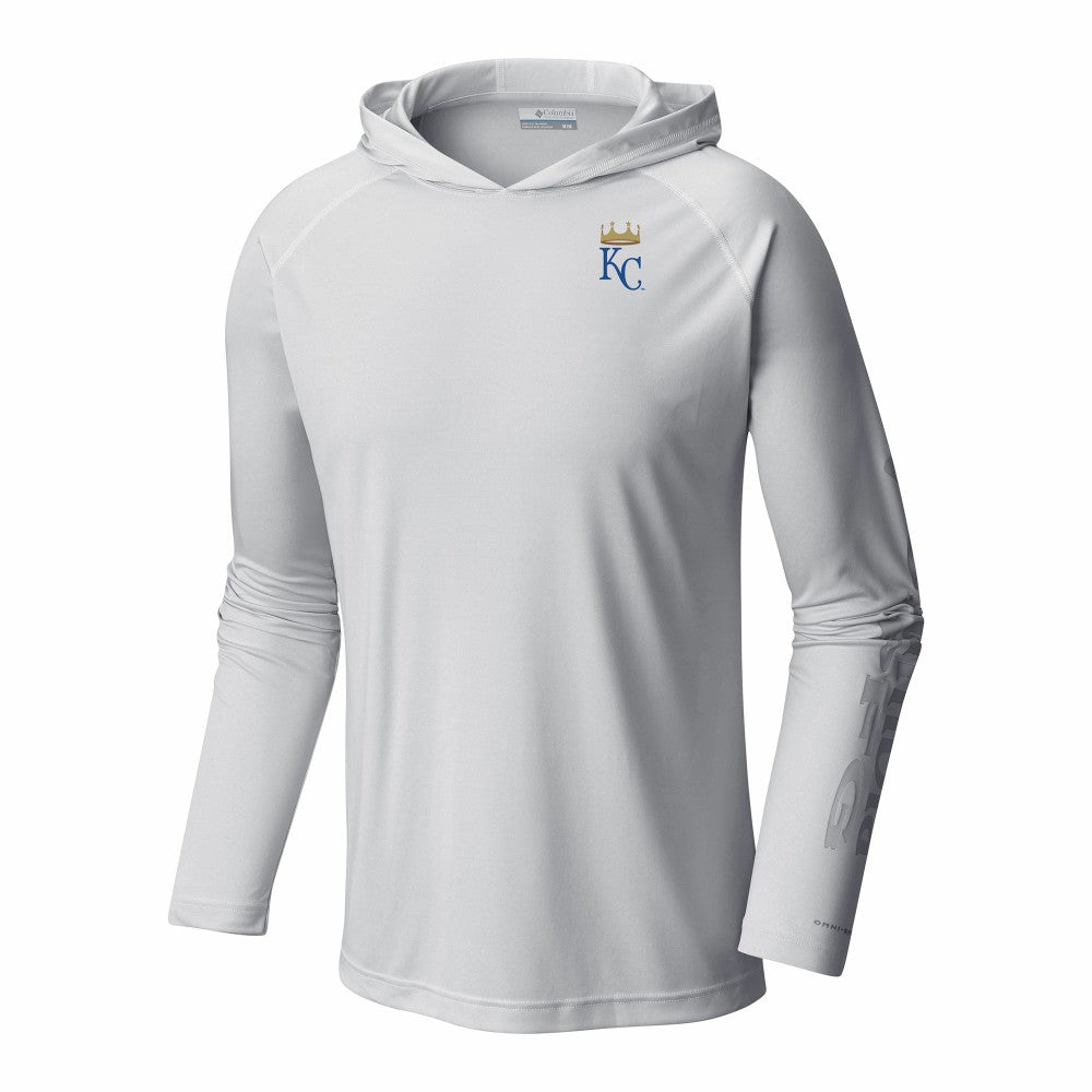 Kansas City Royals Columbia Terminal Tackle Omni-Shade Raglan Pullover Hoodie Outlet