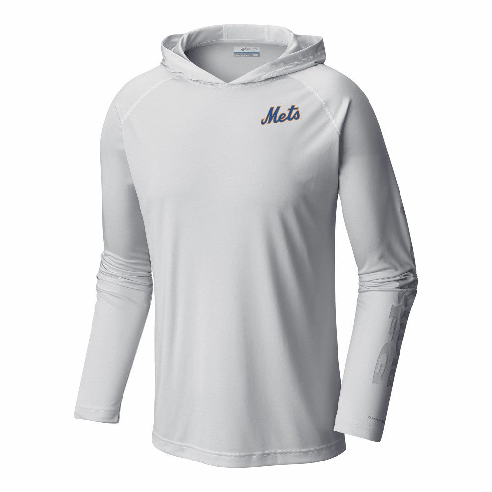 New York Mets Columbia Terminal Tackle Omni-Shade Pullover Hoodie Discount