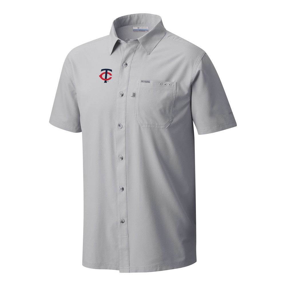 Minnesota Twins Columbia Slack Tide Omni-Wick Button-Up Camp Shirt Near Me