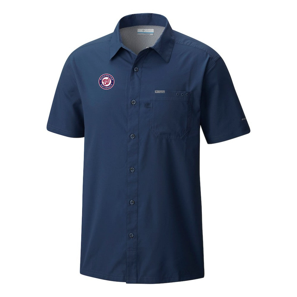 Washington Nationals Columbia Slack Tide Omni-Wick Button-Up Camp Shirt Near Me