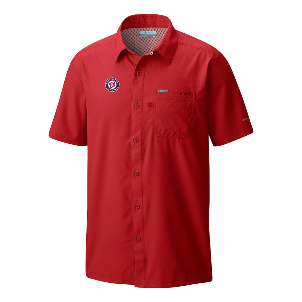 Washington Nationals Columbia Slack Tide Omni-Wick Button-Up Camp Shirt Outlet