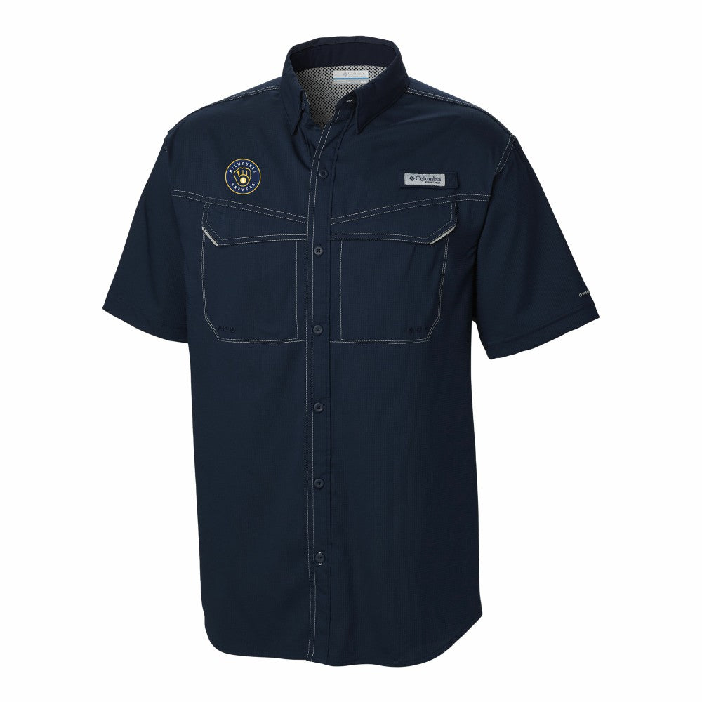 Milwaukee Brewers Columbia Omni-Wick Low Drag Offshore Button-Up Shirt for sale
