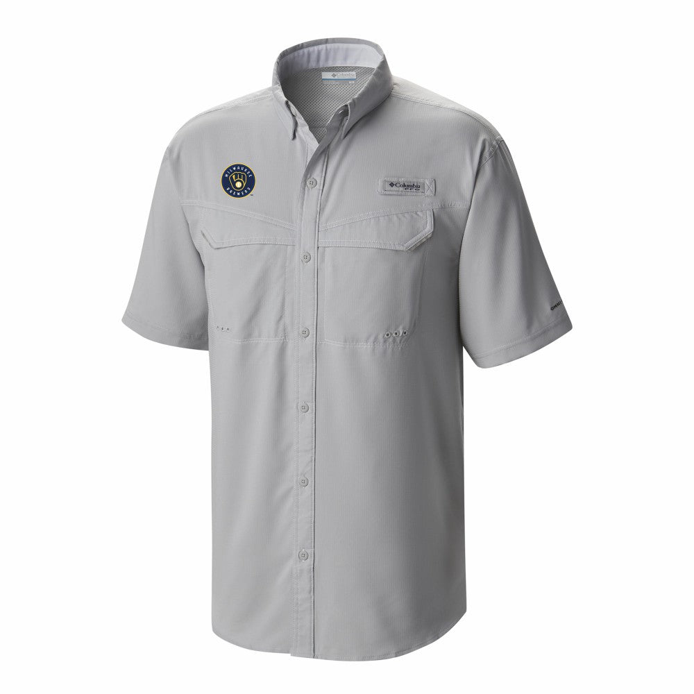 Milwaukee Brewers Columbia Omni-Wick Low Drag Offshore Button-Up Shirt for sale