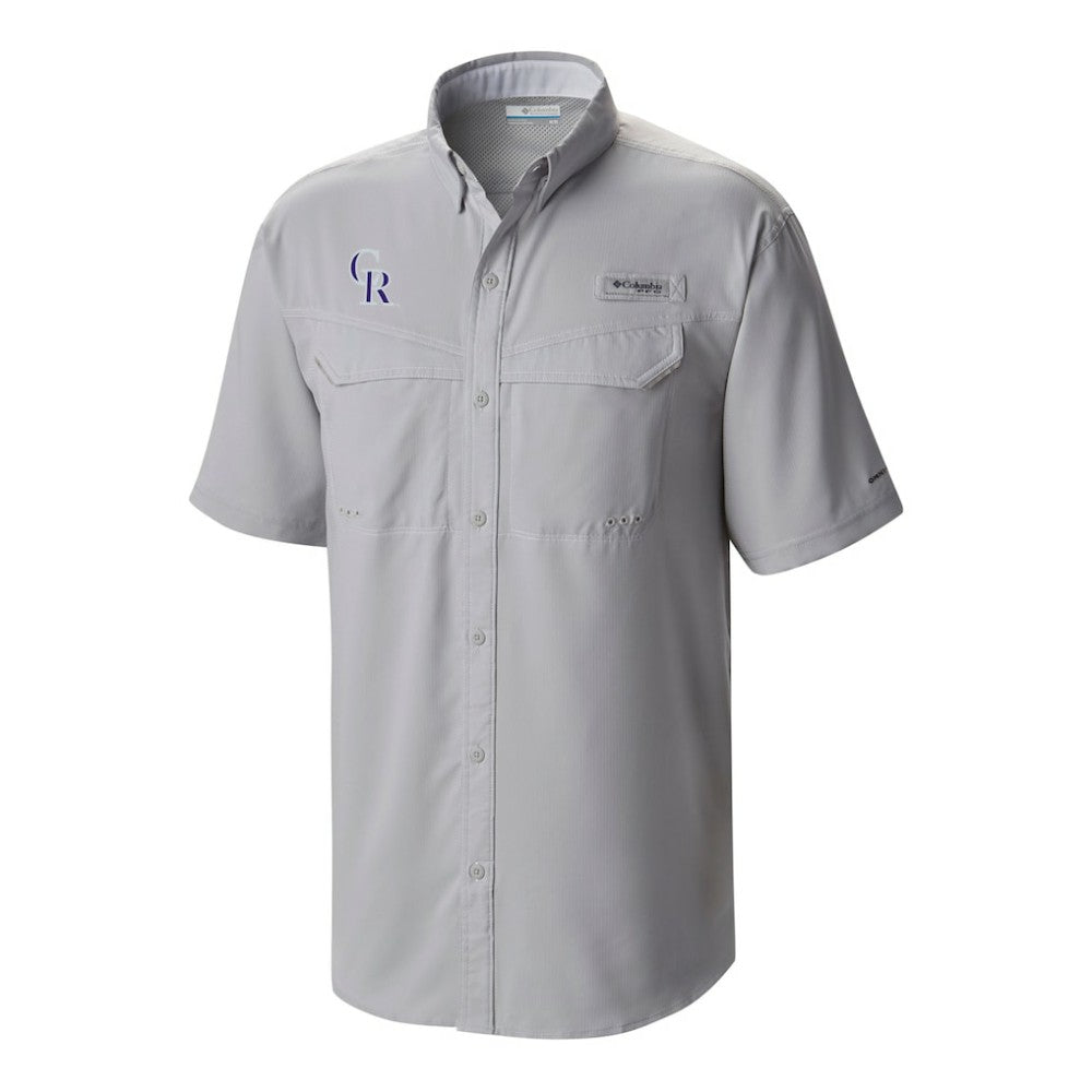 Colorado Rockies Columbia Omni-Wick Low Drag Offshore Button-Up Shirt for sale