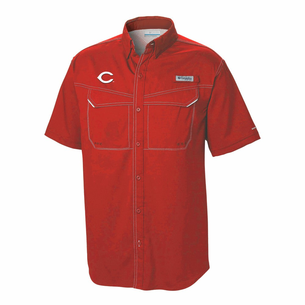 Cincinnati Reds Columbia Omni-Wick Low Drag Offshore Button-Up Shirt for sale