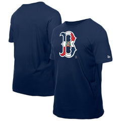 Boston Red Sox New Era Dominican Republic Flag Logo T-Shirt Sale