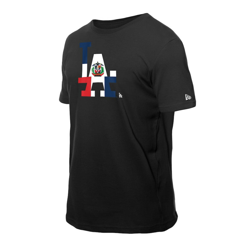 Los Angeles Dodgers New Era Dominican Republic Flag Logo T-Shirt Outlet