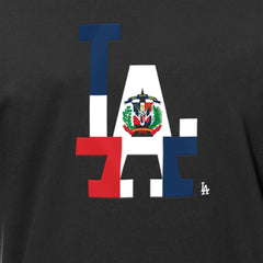 Los Angeles Dodgers New Era Dominican Republic Flag Logo T-Shirt Outlet