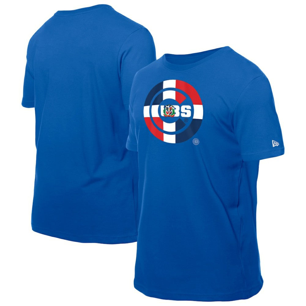 Chicago Cubs New Era Dominican Republic Flag Logo T-Shirt Sale