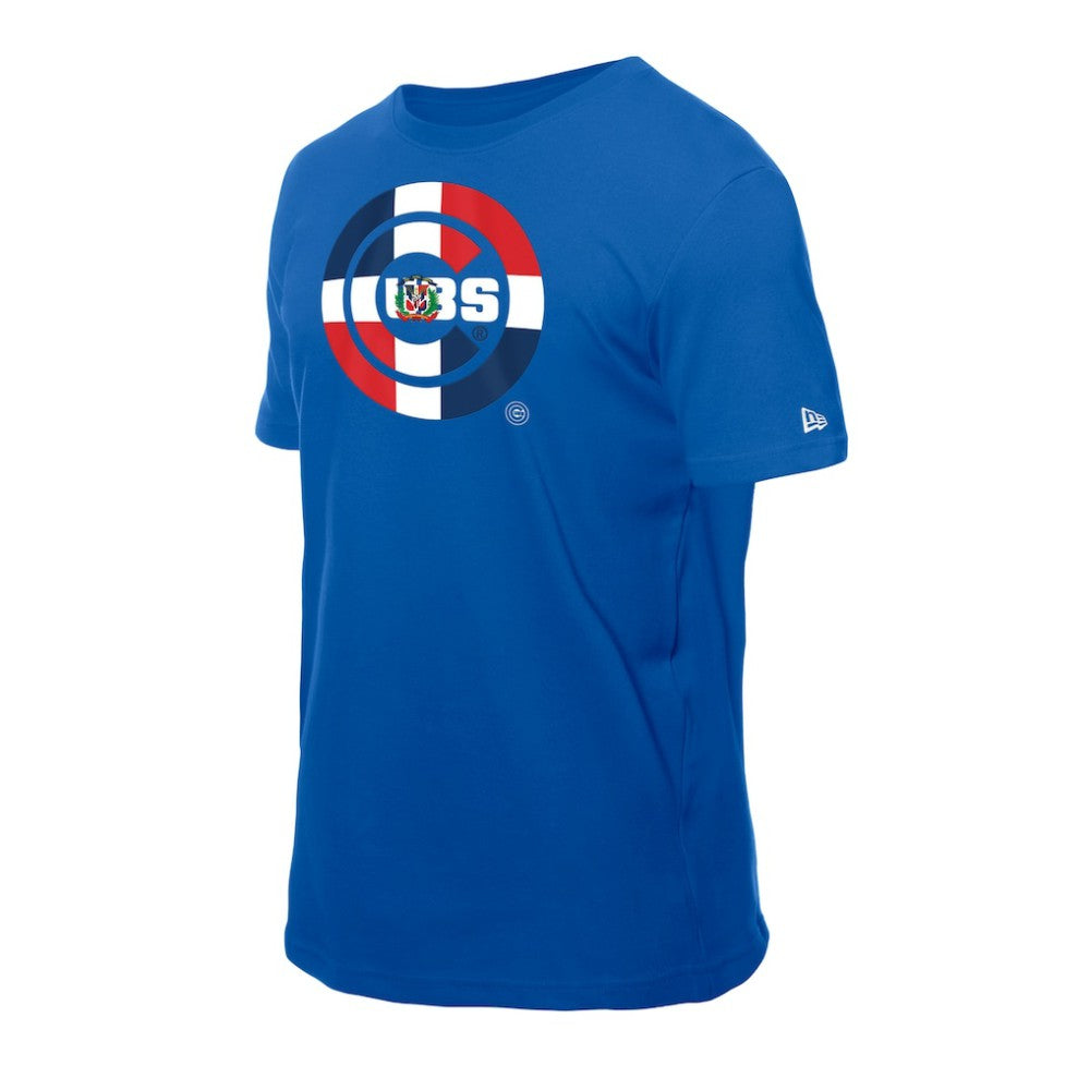Chicago Cubs New Era Dominican Republic Flag Logo T-Shirt Sale
