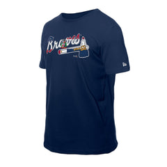 Atlanta Braves New Era Dominican Republic Flag Logo T-Shirt for sale