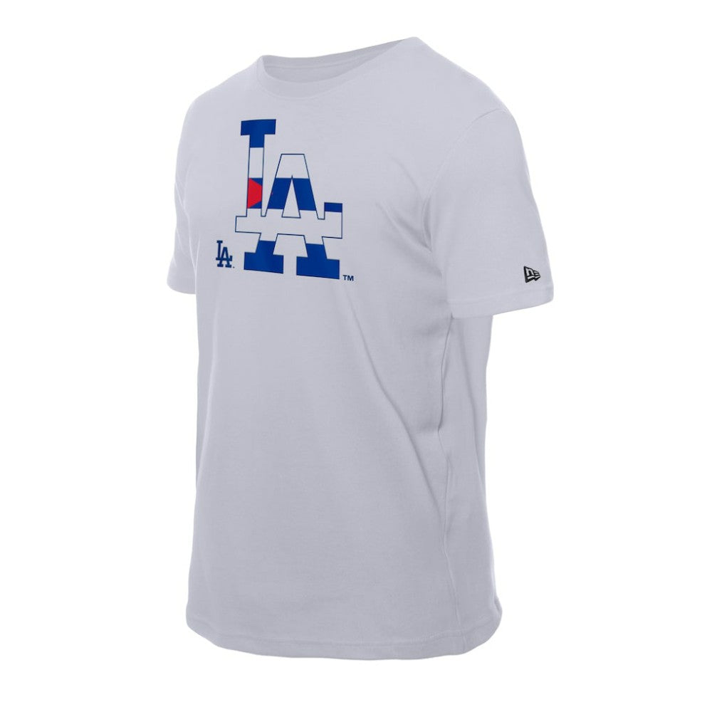 Los Angeles Dodgers New Era Cuban Flag Logo T-Shirt Online