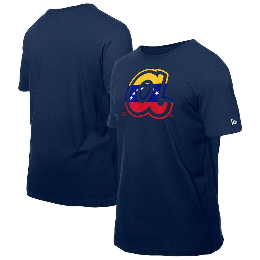 Atlanta Braves New Era Venezuelan Flag Logo T-Shirt for sale