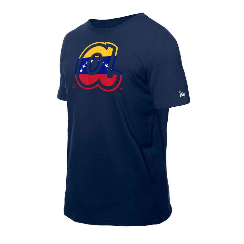 Atlanta Braves New Era Venezuelan Flag Logo T-Shirt for sale