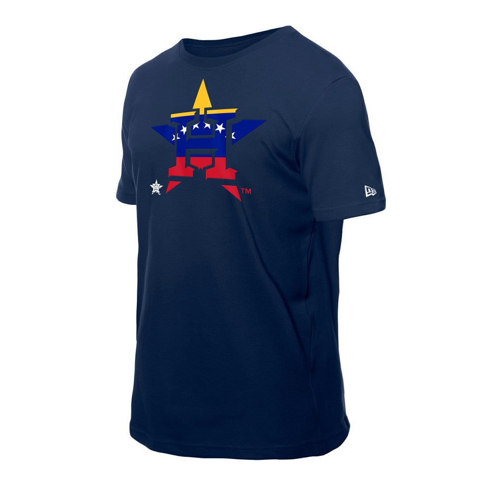 Houston Astros New Era Venezuelan Flag Logo T-Shirt Sale